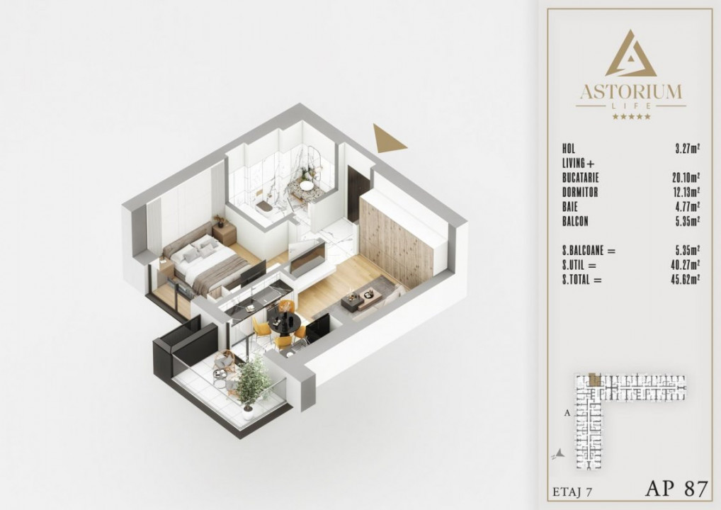 Titan Pallady 2 Camere studio Astorium exclusiv blocul A predare 2025