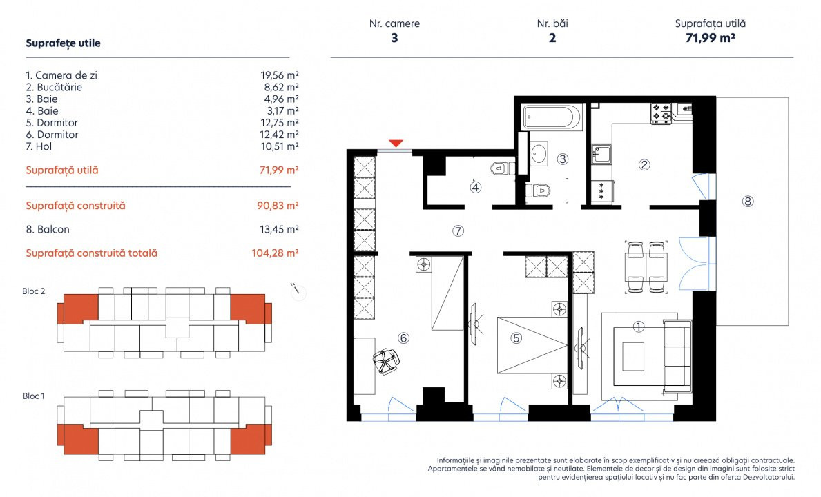 Apartament 3 camere -Laminor, sector 3, Bucuresti