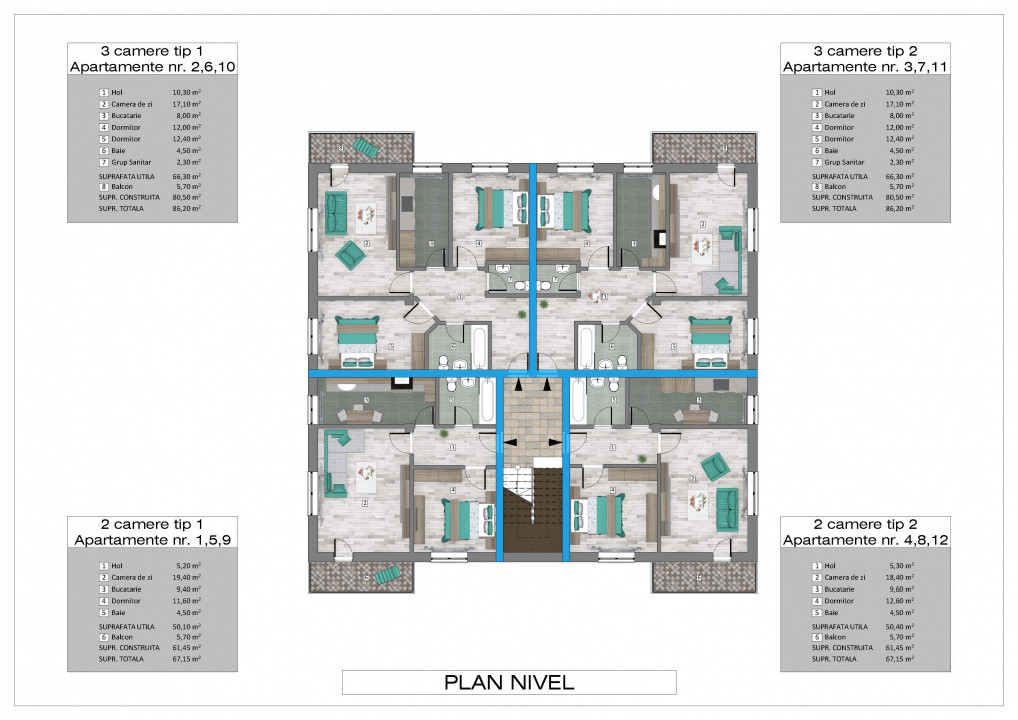 Apartament 2 camere in Trivale | Bloc Nou |  Persoana Fizica