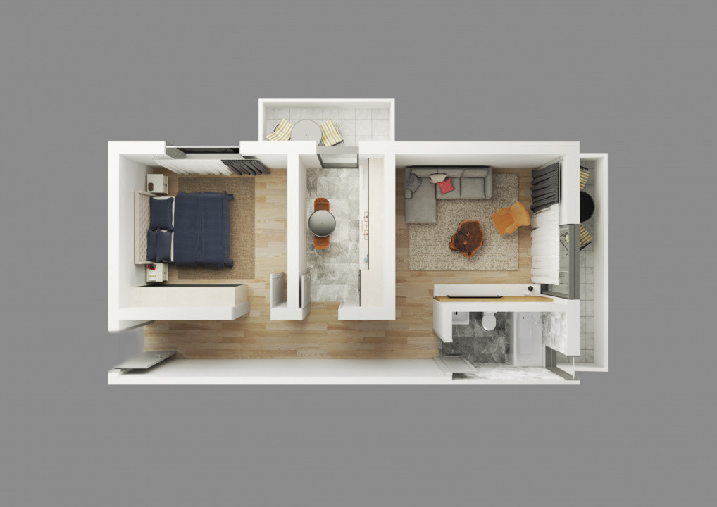 Apartament 2 camere in Trivale | Bloc Nou | mobilat si utilat