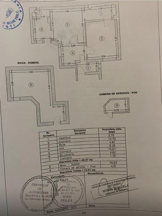 Apartament cochet/curte interioara zona Unirii - Udriste