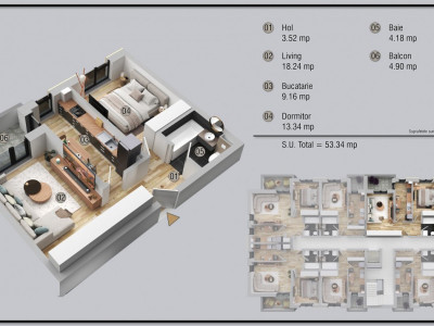 Ap. 2 cam. aprilie 2026 zona Militari Residence