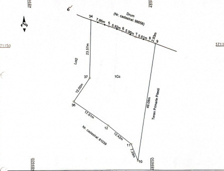Teren de vânzare – Str. Izvorului, Pitești, zona Stadion