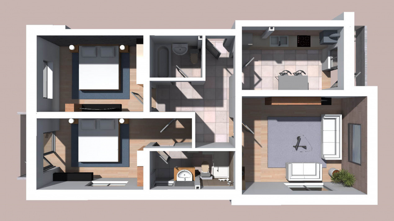 Apartament 3 camere in Trivale | Bloc Nou | Decomandat
