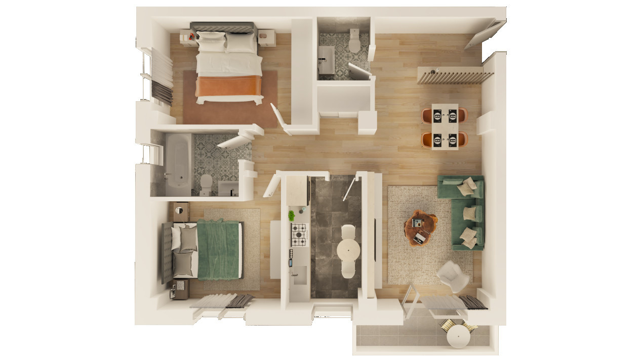 Apartament 3 camere in Trivale | Bloc Nou | Finaliat