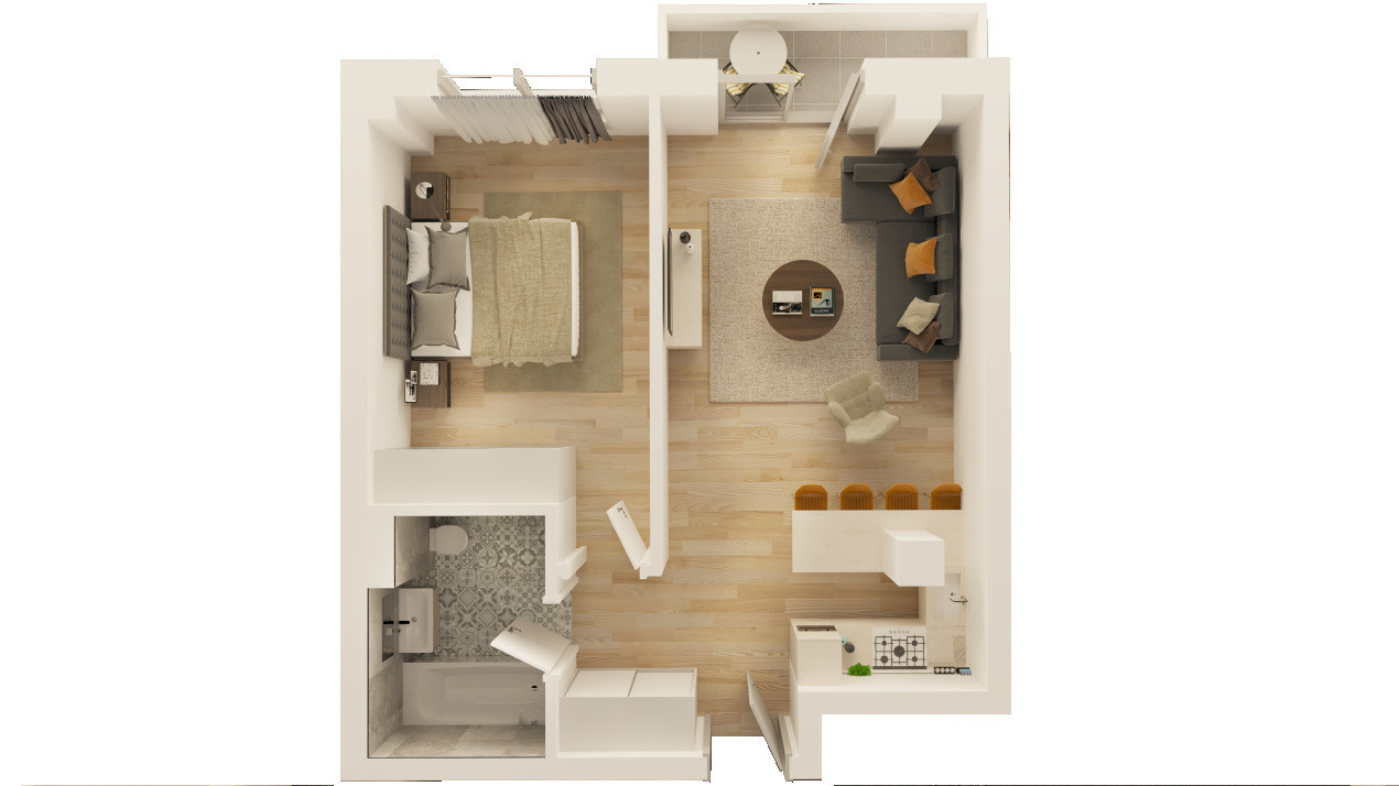 Apartament 2 camere | Confort 1 | Ansamblu Nou 2024 | 0% Comision