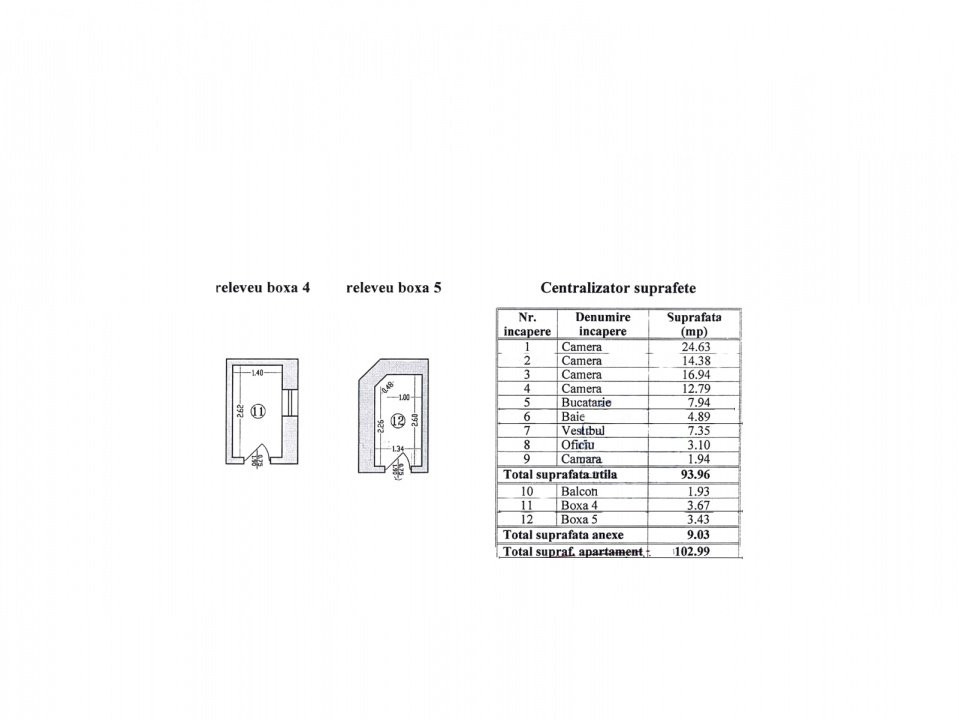 Apartament 4 camere, Piața Victoriei – str. Occidentului
