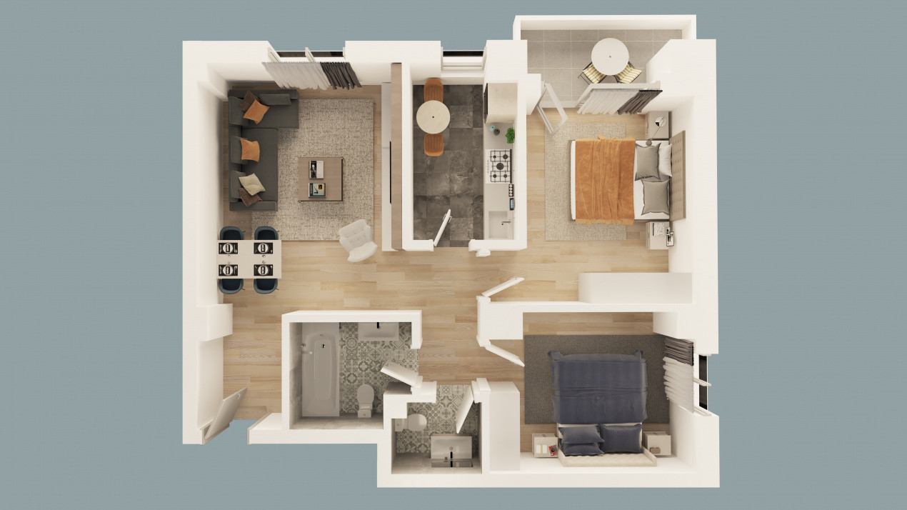 Apartament 3 camere in Mioveni | Bloc Nou | Comision 0%