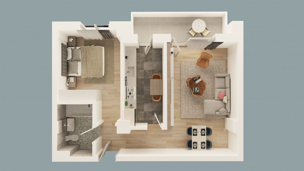 Apartament 2 camere in Mioveni | Bloc Nou | Comision 0%