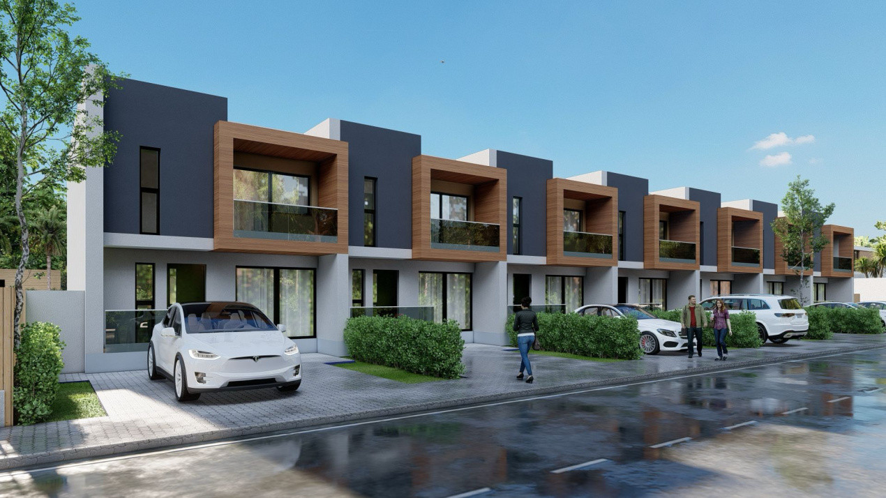Apartamente in stil Grecesc cu Gradina si Curte