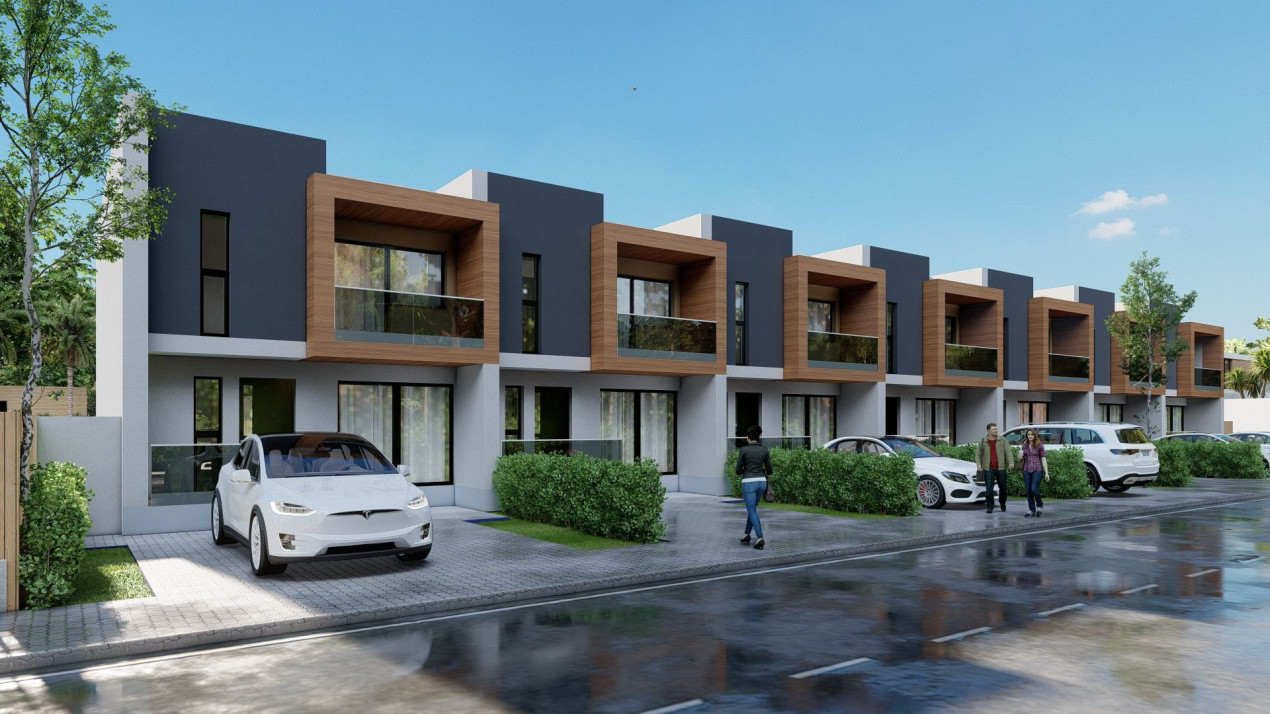 Apartamente in stil Grecesc cu Gradina si Curte