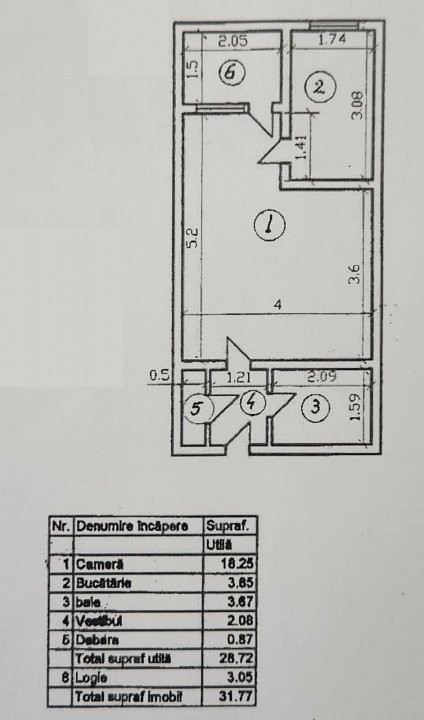 Garsoniera decomandata metrou Lujerului