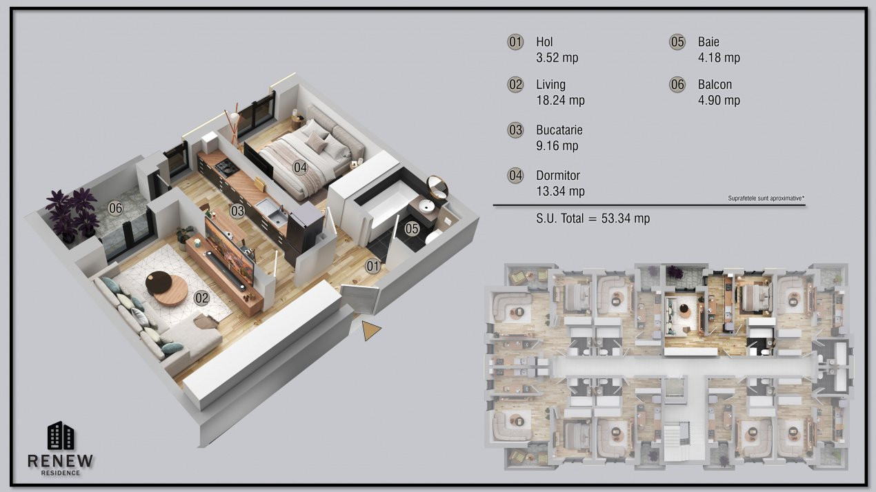 Ap. 2 cam.  finalizare aprilie 2026 zona Militari Residence