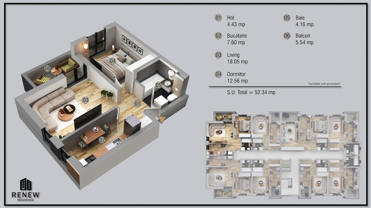 Ap. 2 cam.  finalizare aprilie 2026 zona Militari Residence