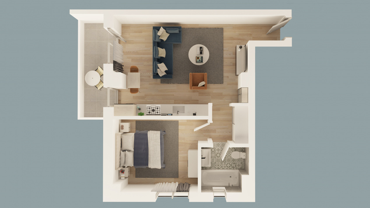 Apartament 2 camere in Mioveni | Bloc Nou | Comision 0%
