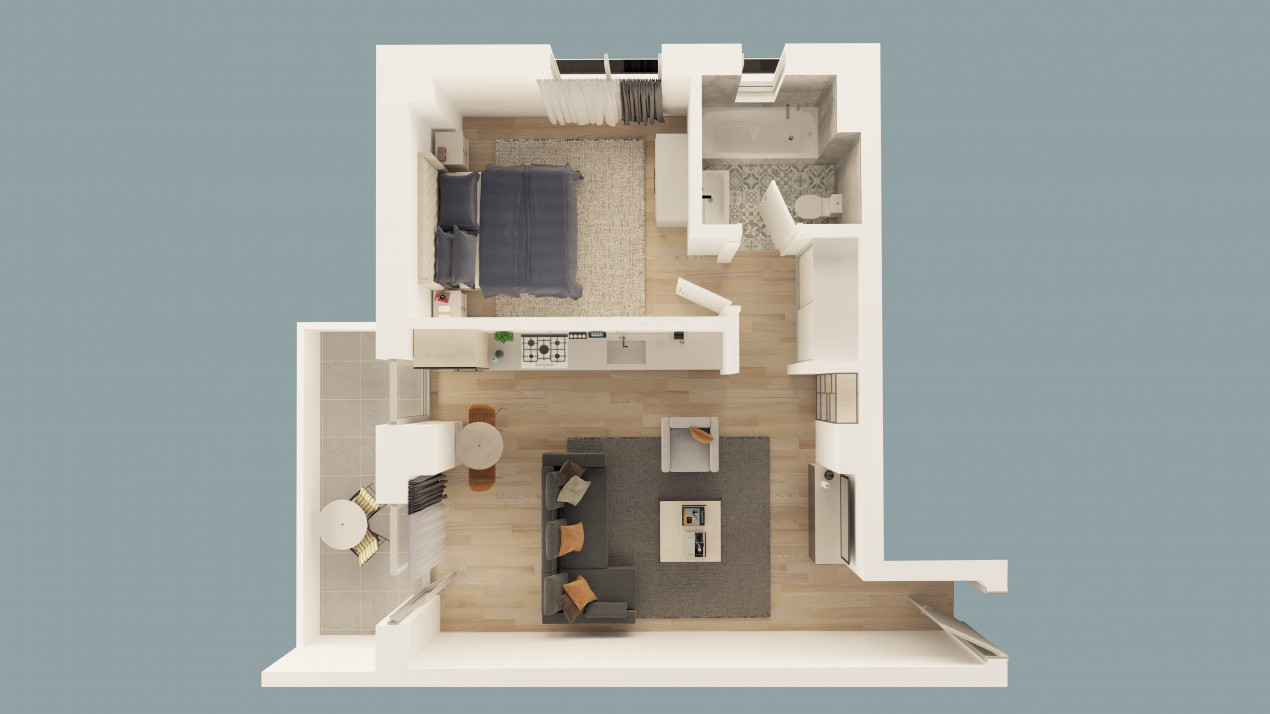Apartament 2 camere in Mioveni | Bloc Nou | Comision 0%