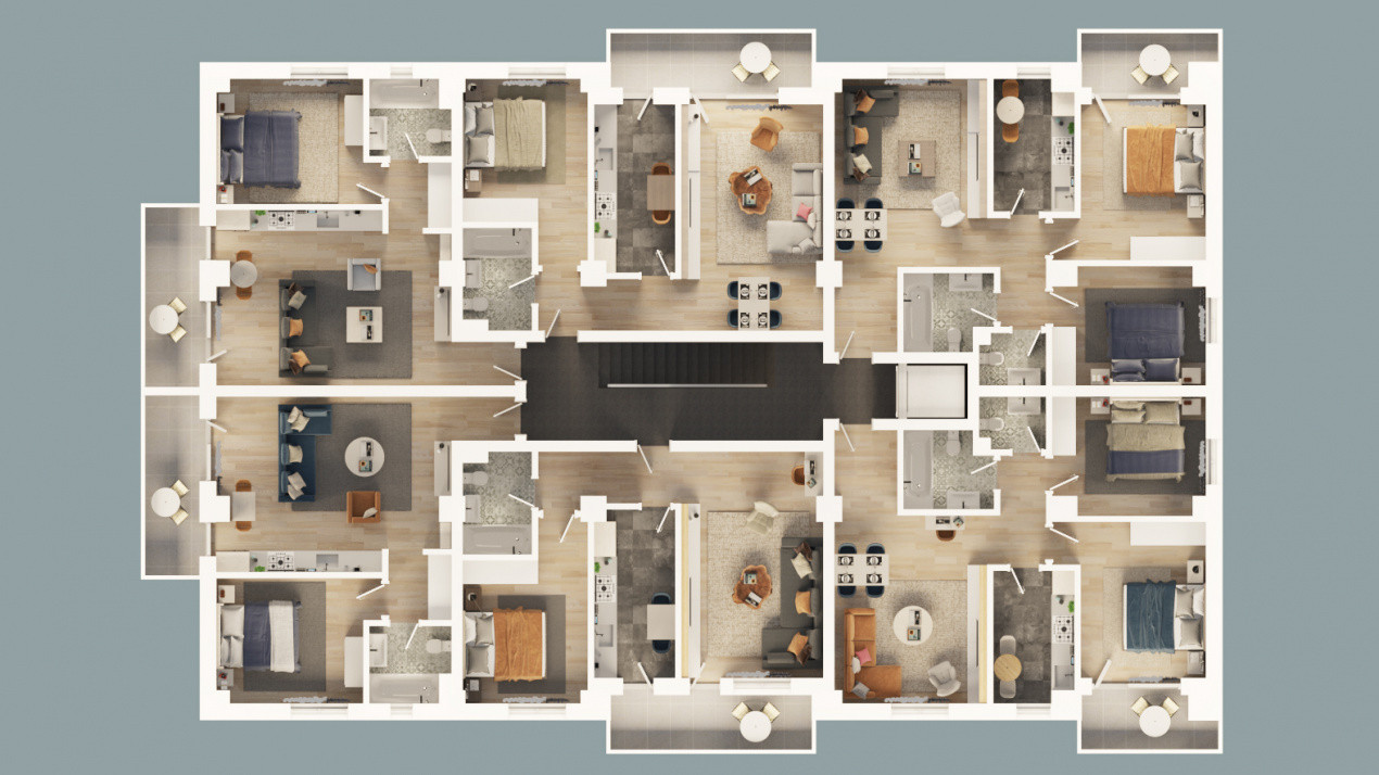 Apartament 2 camere in Mioveni | Bloc Nou | Comision 0%