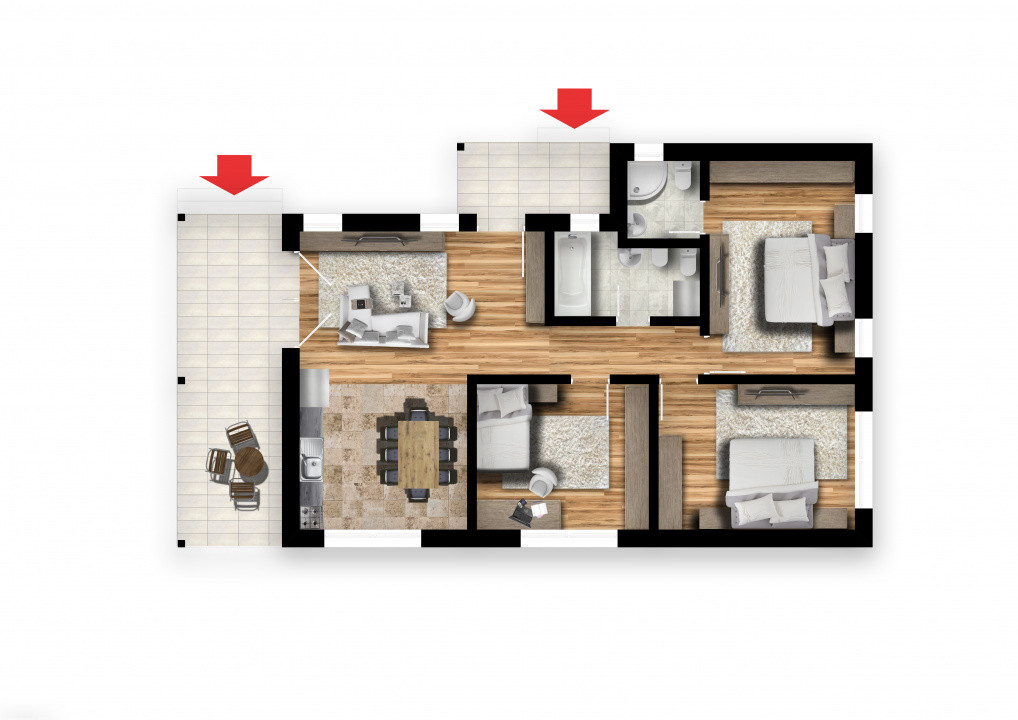 Case individuale 4 camere Smeura | zona Trivale | TVA inclus