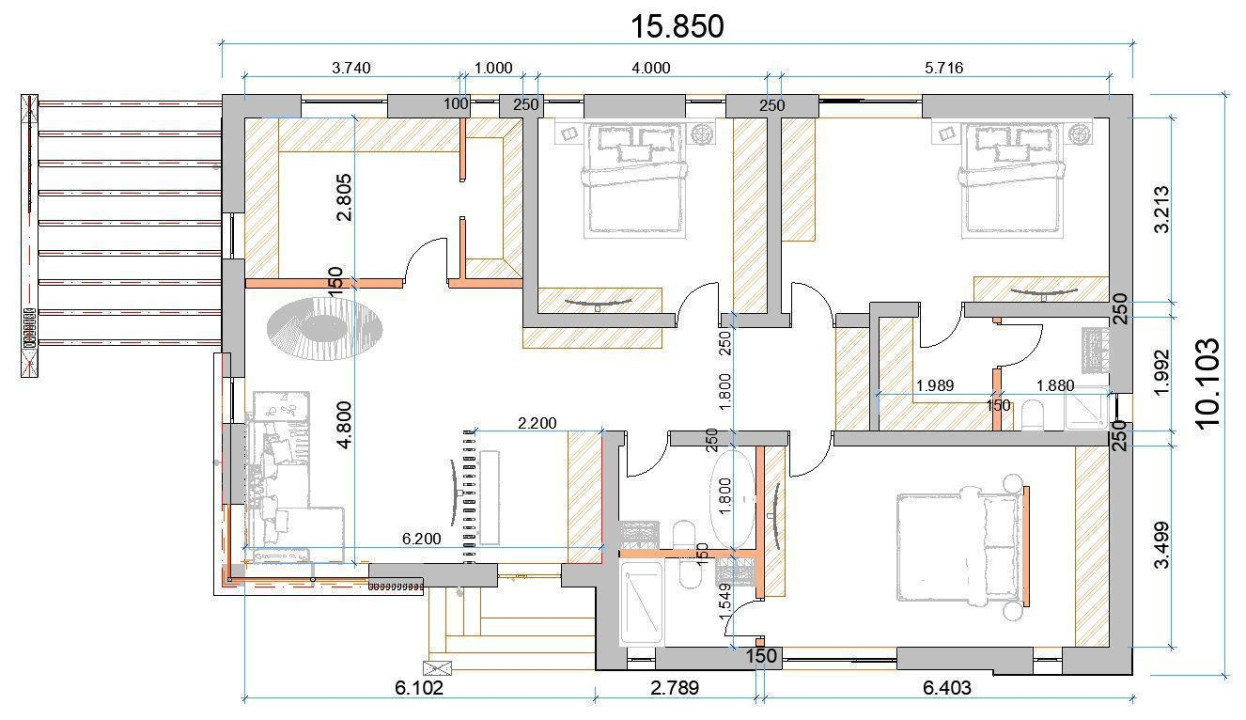 Case TiP PARTER cu 4 camere in Trivale| Teren 465 mp | Util 120 mp