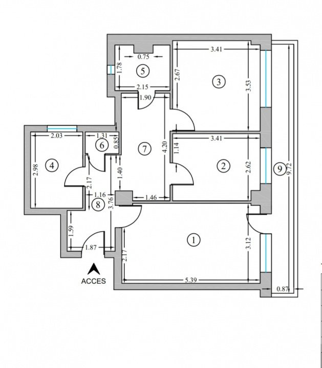 Apartament 3 camere decomandat, Bucur Obor - Bloc Almo 1