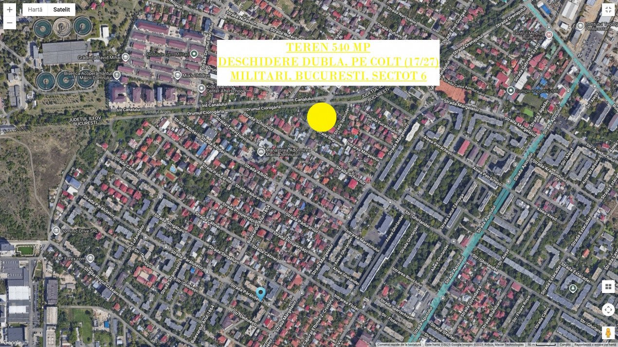 VANZARE TEREN INTRAVILAN DE 540 mp SITUAT IN  MILITARI, BD. ANUL 1864 