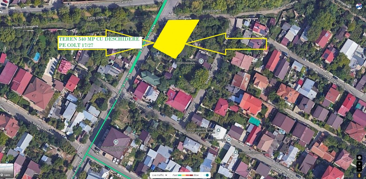 VANZARE TEREN INTRAVILAN DE 540 mp SITUAT IN  MILITARI, BD. ANUL 1864 