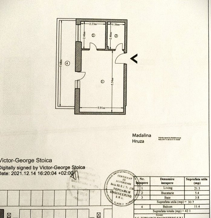 Berceni Grasoniera spatioasa 42 mp+parcare subterana