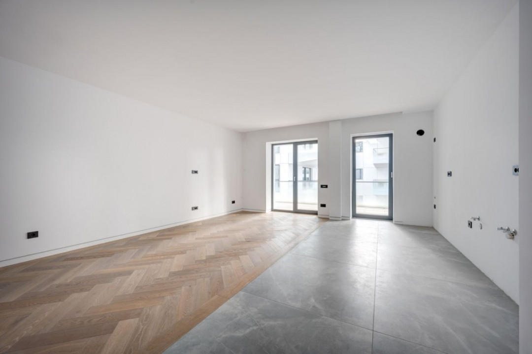 2 camere spațios, 84 mp total, terasă 23 mp | Finisaje premium – Pines Residence