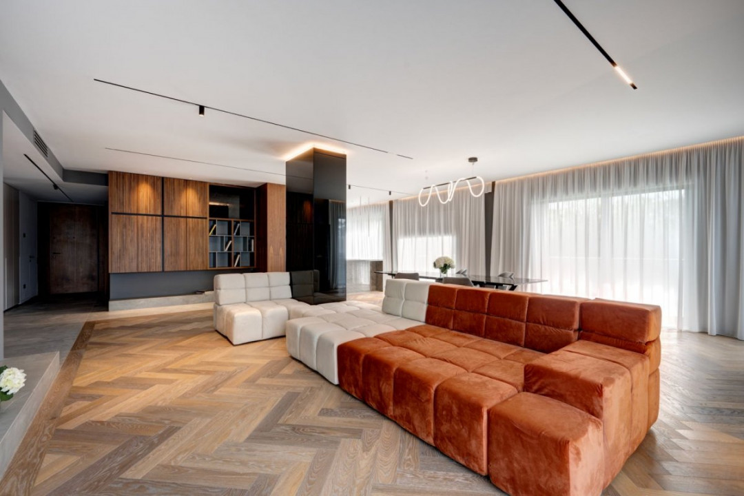 Apartament cu 5 camere, 4 bai, grădină 306 mp, 497 mp utili – Pines Residence